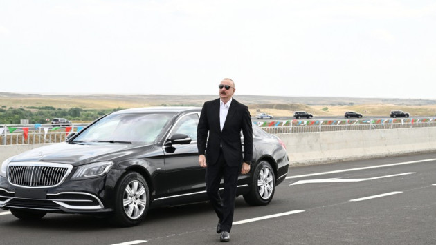 <p>Prezident İlham Əliyev Əhmədbəyli-Füzuli-Şuşa yolunun açılışında iştirak edib&nbsp;</p>